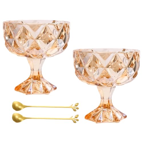 GKYQVE Dickes Glas Hoher Fuß Eisschüssel Elegantes Serviergericht Für Dessertkäse Und Salatpartyküchenwaren Verdickte Eiscremeglaswaren GKYQVE Dickes Glas Hoher Fuß Eisschüssel Elegantes Serviergericht Für Dessertkäse Und Salatpartyküchenwaren Verdickte Eiscremeglaswaren von GKYQVE