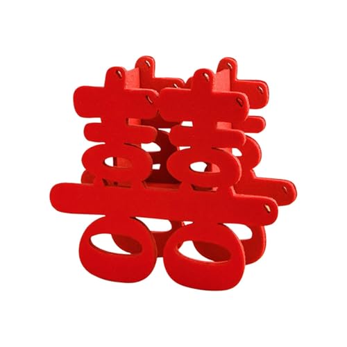 GKYQVE Doppel Glück Charakter Ornament Chinesische Hochzeits Glück Charakter Dekoration Mit Künstlicher Für Hochzeit Traditionelle Chinesisch von GKYQVE