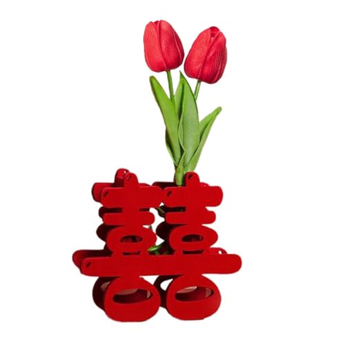 GKYQVE Doppel Glück Charakter Ornament Chinesische Hochzeits Glück Charakter Dekoration Mit Künstlicher Für Hochzeit Traditionelle Chinesisch von GKYQVE