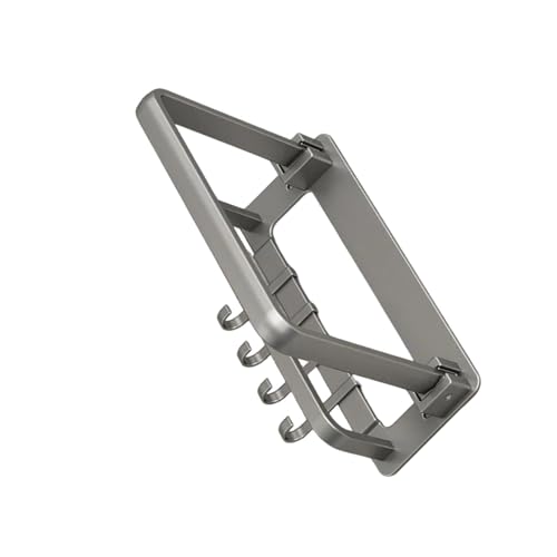 GKYQVE Elegantes Wandmontiertes Badezimmerregal Aluminium Stilvoll Klappbare Badwaschbesitz Innenverstärkung Für Mieter Faltbare Designs von GKYQVE