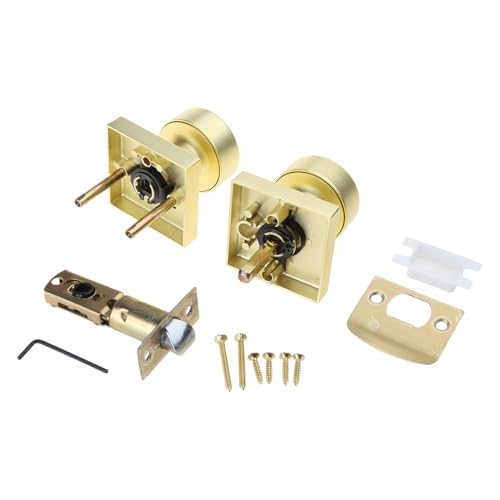 GKYQVE Gebürstete Goldene Privatsphäre Türknöpfe Für Den Innenraum Hochleistungsquadratischer Türgriff 86 2 Mm Längeknöpfe Für Schlafzimmer Innenräume GKYQVE Gebürstete Goldene Privatsphäre Türknöpfe Für Den Innenraum Hochleistungsquadratischer Türgriff 86 2 Mm Längeknöpfe Für Schlafzimmer Innenräume von GKYQVE