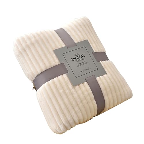 GKYQVE Gestreiftes Muster Fleece Flanellbett Abdeckungsabdeckung von GKYQVE