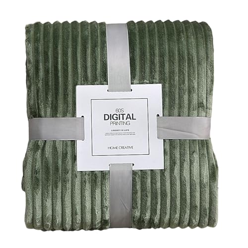 GKYQVE Gestreiftes Muster Fleece Flanellbett Abdeckungsabdeckung von GKYQVE