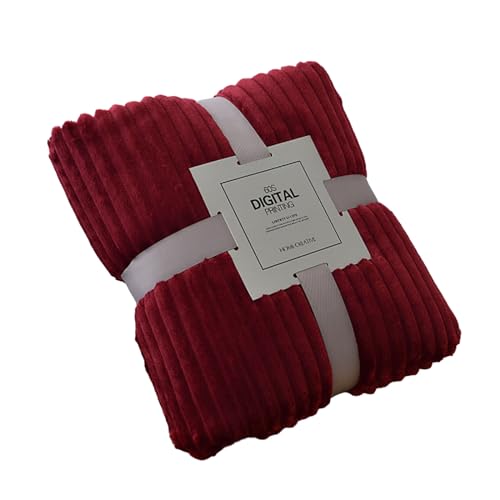 GKYQVE Gestreiftes Muster Fleece Flanellbett Abdeckungsabdeckung von GKYQVE