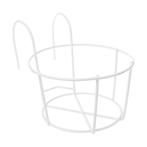 GKYQVE Hängende Pflanzeisen Racks Metall Zaun Pflanzer Runde Blumentopf Gittergeländer Für Haus Freien Freien Gartenhof Pflanzer Körbe Mit Liner GKYQVE Hängende Pflanzeisen Racks Metall Zaun Pflanzer Runde Blumentopf Gittergeländer Für Haus Freien Freien Gartenhof Pflanzer Körbe Mit Liner von GKYQVE