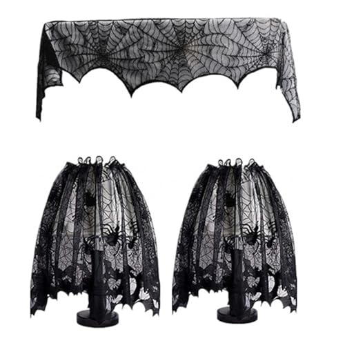 GKYQVE Halloween Dekoration Waschbarer Tischabdecklampe Für Mantel Essschreibtisch Themen Tischläufer Lampenschatten Stoff Dekorationen von GKYQVE