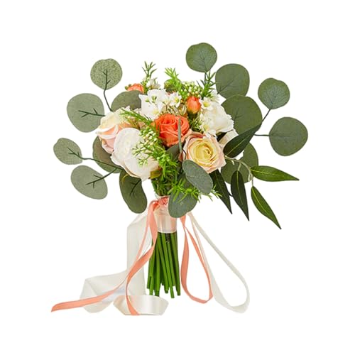 GKYQVE Hochzeit Künstliche Pflanze Rosenblüten Blumensträuße Simulierte Dekorationen Für Brautjungfern Geschenksträuße GKYQVE Hochzeit Künstliche Pflanze Rosenblüten Blumensträuße Simulierte Dekorationen Für Brautjungfern Geschenksträuße von GKYQVE