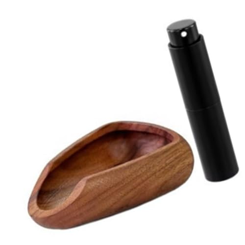 GKYQVE Holzkaffee Dosierung Tassen Sprühflaschen Set Multifunktionsblätter Messfach Espresso Zubehör Holzkaffeegelände Tablett Tablett von GKYQVE