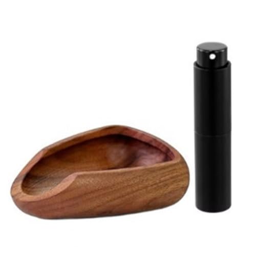 GKYQVE Holzkaffee Dosierung Tassen Sprühflaschen Set Multifunktionsblätter Messfach Espresso Zubehör Holzkaffeegelände Tablett Tablett von GKYQVE