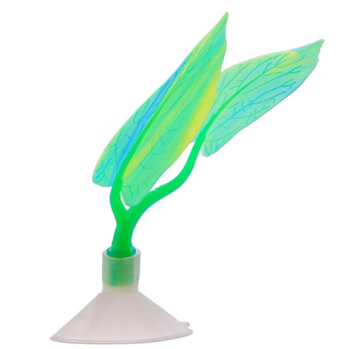 GKYQVE Künstliche Blätter Dekorative Pflanze Farbenfrohe Blatt Dekore Für Schildkrötenpanzer Ornamente Blumen Für Terrariumaquariumdekorationen Pflanze von GKYQVE