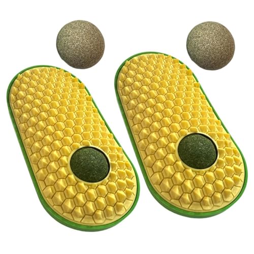 GKYQVE Pet Corner Selbsthäuser Wall Ecke Schreibtisch Bein Kratzer Pflegepinsel Katzen Massage Tool Catmint 2pcs Katzen Gesichtsmassaget GKYQVE Pet Corner Selbsthäuser Wall Ecke Schreibtisch Bein Kratzer Pflegepinsel Katzen Massage Tool Catmint 2pcs Katzen Gesichtsmassaget von GKYQVE