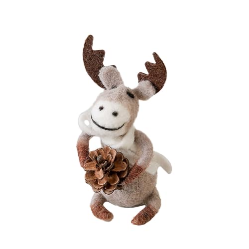 GKYQVE Plüsch Hirsch Ornament Rentierfigur Stofftier Weihnachtsdekoration Für Mantel Schreibtisch Display Home Hirsch Plüsch GKYQVE Plüsch Hirsch Ornament Rentierfigur Stofftier Weihnachtsdekoration Für Mantel Schreibtisch Display Home Hirsch Plüsch von GKYQVE