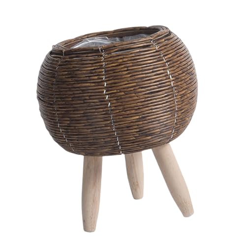 GKYQVE Rattan Weaving Plant Pots Container Handgewebte Pflanzenabdeckungen Leckschutz Gartenbehälter Für Künstliche Rattan Pflanzer Freien GKYQVE Rattan Weaving Plant Pots Container Handgewebte Pflanzenabdeckungen Leckschutz Gartenbehälter Für Künstliche Rattan Pflanzer Freien von GKYQVE