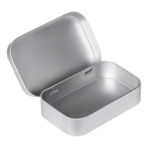 GKYQVE Rostproofem Eisenspeicherbehälter Mit Einfacher Zugriffsdeckel Speicherplatz Speichern Tragbare Designs 2 Packflips Top Dose Storage Box von GKYQVE