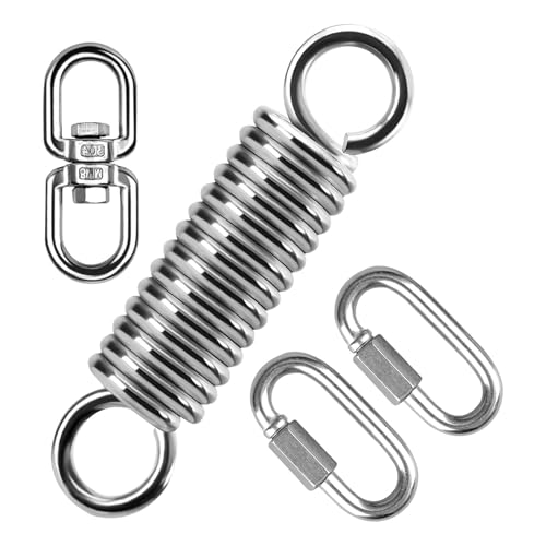 GKYQVE Starke 250 Kg Kapazitätsschwungfeder Mit 360 Rotation Drehung 2 Carabiner Upgrades Für Hängende Stühle von GKYQVE