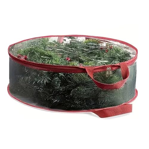 GKYQVE Starke Weihnachtskranz Sorter Tasche Undurchlässiges PVC Design Mit Leichtem Zugang Für Saisonale Aufbewahrung PVC Weihnachtskranz Aufbewahrungstasche Klar Transparent GKYQVE Starke Weihnachtskranz Sorter Tasche Undurchlässiges PVC Design Mit Leichtem Zugang Für Saisonale Aufbewahrung PVC Weihnachtskranz Aufbewahrungstasche Klar Transparent von GKYQVE