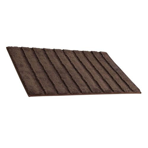 GKYQVE Wasser Absorbierende Gestreifte Badematte Nonslip Badezimmer Teppich Weich Bequeme Polyester Badezimmer Teppichbadmatten Schutzbodenbedeckung von GKYQVE