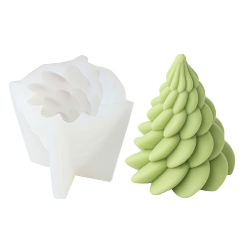 Geometrische Weihnachtsbaumkerzenform Harz Aromatherapys Silikonform Desktops Orament Home Dekoration Formen Hochtemperaturbeständig von GKYQVE