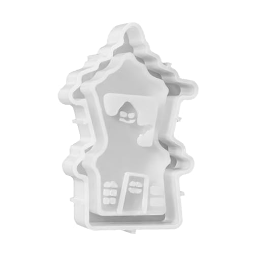 GKYQVE Halloween Silicon Hohlhaus Kerzenhalter Schimmel Für Handwerk Aus Höhlten Nahrungsmittelqualität Schimmeldekoration Silikonform von GKYQVE