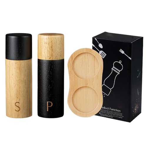 Handbuch Holzsalze Und Gewürze Mühle Set Ein Verstellbarer Schleifmechanismus Funktionales Holz Paprika Mühle Praktisches Schleifwerkzeug Sichtbares Fenster Sichtbares Fenster von GKYQVE