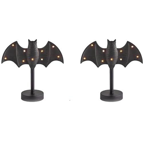 GKYQVE Handgefertigte Fledermaus Fledermausform Batteriebetriebene Blitzlicht Für Ganze Jahr Über Gothics Home Dekoration Halloween Fledermauslampe von GKYQVE