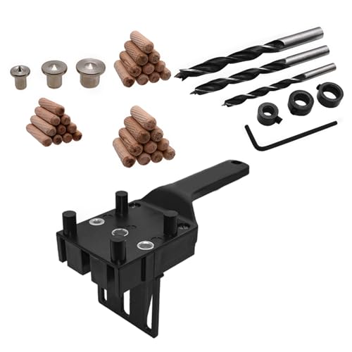 Handheld Dübel Jig Set Dowling Für Effiziente Eckkanten Oberflächengelenke Funktioniert Mit Holz 1/2 "bis /2" Dicker Dübel von GKYQVE