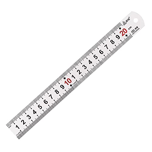 Klassischer Lineal Für W/Metric & 20 Cm Edelstahl Gerade Kantenmetalllineer Für Von Werkzeugen Metall von GKYQVE