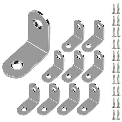 L Förmige Edelstahlhalterungen Set Corner Sortiment Joint Rechte Einfache Installation Für Holzfixierung Holzbearbeitung Ecke Gelenk von GKYQVE