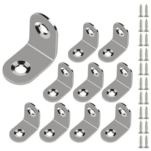 L Förmige Edelstahlhalterungen Set Corner Sortiment Joint Rechte Einfache Installation Für Holzfixierung Holzbearbeitung Ecke Gelenk von GKYQVE