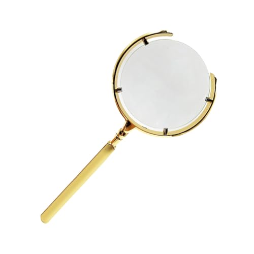 Lupe Crescesent Öffnen Von Metallrahmen Glas 10x Loupe Objektiv Handheld Für Sennior Reading Lesenvergrößerung Glas von GKYQVE