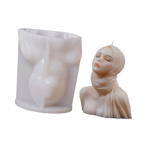 Mädchen Porträt Kerze Formen Handgefertigte Gussformen Silikonformen Plastern Ornament Kerze Machen Mädchen Porträt Epoxidharz Silikonform Gussguss von GKYQVE