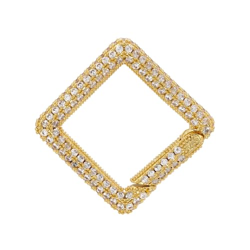Messinggold/Silber Plattiert Kubikzirkonia Haken Für Halskettenarmband Vollsteuterstack Stecker Schmuck Erkenntnisse Geometrischer Schmuckanschluss von GKYQVE