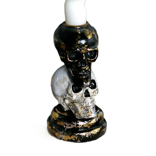 Moderne Horror Candlestick Mit Gestapelten Schädelharzen Halloween Säulenkerzenhalter Stand Zum Speisesaal Oder Party Nutzung Party Home Kerzenständer Moderne Horror Candlestick Mit Gestapelten Schädelharzen Halloween Säulenkerzenhalter Stand Zum Speisesaal Oder Party Nutzung Party Home Kerzenständer von GKYQVE