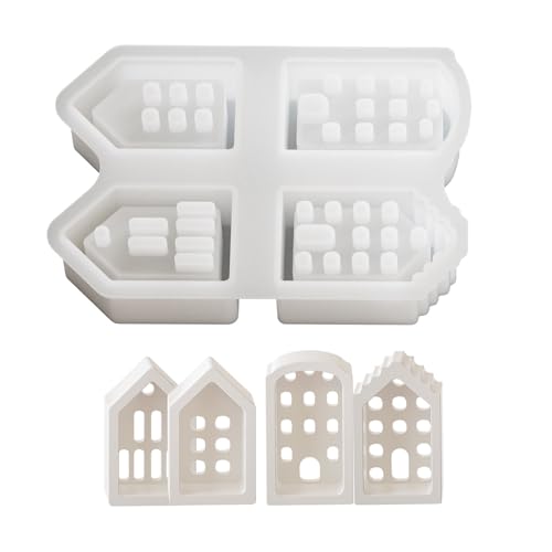 Multifauntale Silikonform Nachtlicht Ständer Hausform Basteln Epoxidharzformen Ornament Formen Epoxidharzform von GKYQVE