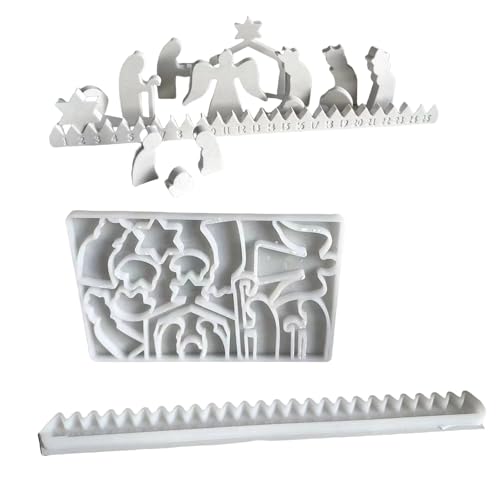 Multifauntale Silikonformen Set Countdown Formen Ornament Basteln Für Handwerksbackzubehör von GKYQVE