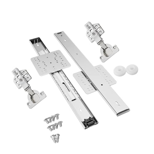Platz Sparende Kabinett Top Mount Klappe Unsichtbare Türrutschen Schrank Türspuren Upgrades Für Moderne Home Storage Solution von GKYQVE