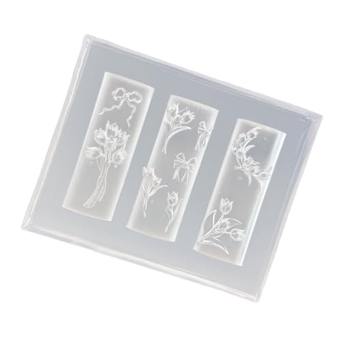 Praktische Nägel Kunstform Themen Nägel Vorlage Schimmel Silikon Textur Geeignet Für Kosmetiker Und Lernende Blumennagel Silikonform von GKYQVE