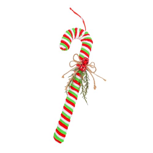 Rotgrün Gestreifte Plastik Bonbonbonbänke Dekoration Stabil Hängende Verzierung Für Weihnachtsbaumtür Fenster Party Liefert Metallglocken Urlaub Dekorationen von GKYQVE