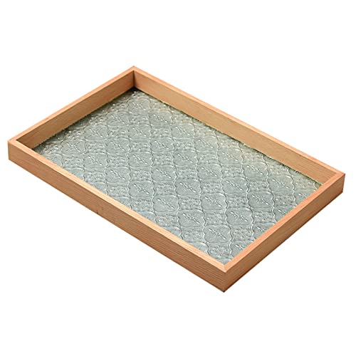 Rustikale Servierschale Vintage Herzstück Kerzenhalter Tabletts Rechteck Dekorative Platte Bauernhaus Tees Tablett Haltbarer Vintage Servierschalen Und Platten von GKYQVE