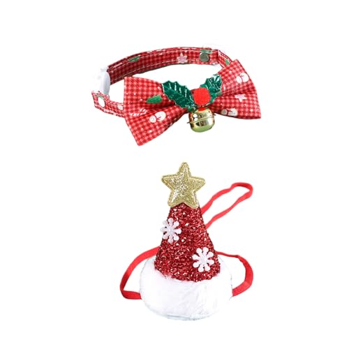 GKYQVE Santa Kostümhut Und Bowtie Für Katzen Hunde Fashion Hunde Santa CAPS Weihnachtsfeier Haustier Kostüm Festival Requisiten Weihnachten Kopfbedeckung GKYQVE Santa Kostümhut Und Bowtie Für Katzen Hunde Fashion Hunde Santa CAPS Weihnachtsfeier Haustier Kostüm Festival Requisiten Weihnachten Kopfbedeckung von GKYQVE
