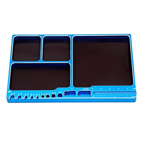 Schraubenspeicher Tablett Aluminiumlegierungschale Mit Magnet Für Modell Telefon Reparaturmodell Teile Zubehör Schraube Speicher Organizer Behälter Box von GKYQVE