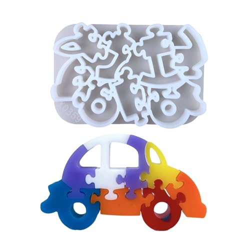 Schreibtisch Ornament Form Flexibler Silikonform Für Auto Puzzle Spielzeuggefürtte Dekoration Gips Vorschullernwerkzeug Formen Home Dekoration Formen von GKYQVE