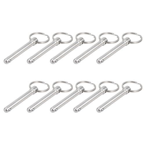Set Von 10 Quick Releases Pin 8x60 Mm Kohlenstoffstahl Mit Kugelspitzenverriegelung Für Verschiedene Anwendungen Industrial Quick Releases Pin von GKYQVE