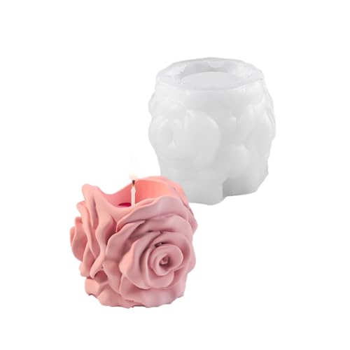Silikonbürstenhalter Formen Pflanzerformen Rosenform Kerzenhalter Form Flexible Und Weiche Silikontextur Für Bastelkerzenhalterform von GKYQVE