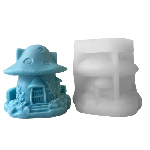 Vielseitig Robuste Silikonform Home Dekoration Accessoire Für Miniatur Stilvolle Haus Kerze Schöne Pilzform Easy Demold von GKYQVE