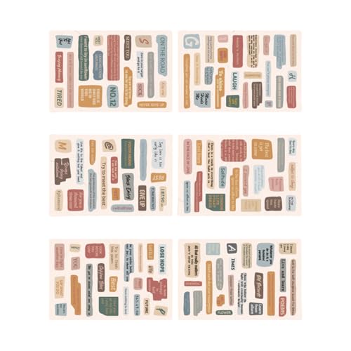 Wasserdichtes Vintage Handschriftenaufkleber Retro Schriftzaler Für Die Personalisierung Ihrer Planer Und Handwerksprojekte von GKYQVE