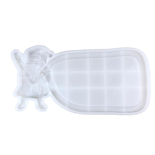 Weihnachtsharz Tablett Robuste Silikonform Easy Freisetzung Schalen Formen Zum Handwerk Von Schmuckhaltern Und Dekorativen Tellern Easy Demold Und Reinigung von GKYQVE