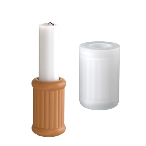 Wiederverwendbare Runde Kerzenständer Silikonform Für Harzguss Und Hausdekorationsprojekte Dekorative Kerzenhalterform von GKYQVE