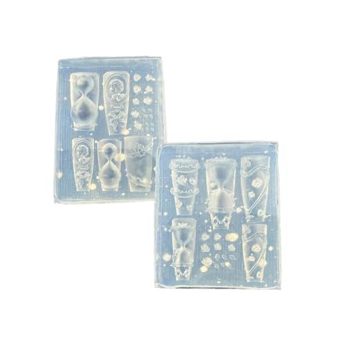 Wiederverwendbare Silikonnägel Schnitzen Schimmel Mit Rose Sandglas Design Für Professionelle Nägel Kunst Und Handwerksstromglas Rosennagelschnitzer Silikonform von GKYQVE