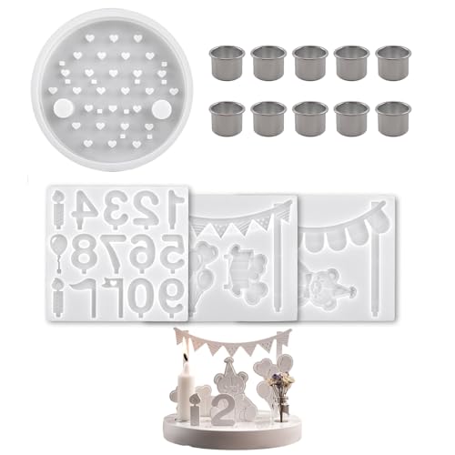 Wiederverwendbares Bären Design Silikonhandwerk Schimmel Herstellung Runder Kerzenständer Geburtstagsfeier Dekorationen Harzkunstzubehör Handwerk Silikonform Für Die Heimdekoration Wiederverwendbares Bären Design Silikonhandwerk Schimmel Herstellung Runder Kerzenständer Geburtstagsfeier Dekorationen Harzkunstzubehör Handwerk Silikonform Für Die Heimdekoration von GKYQVE